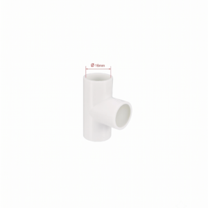 "T" desagüe PVC blanco 16MM