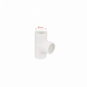 "T" desagüe PVC blanco 20MM