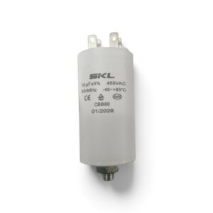 Condensador trabajo permanente lavadora 10mf 220V