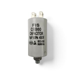 Condensador trabajo permanente lavadora 8mf 220V