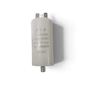 Condensador trabajo permanente lavadora 12mf 220V