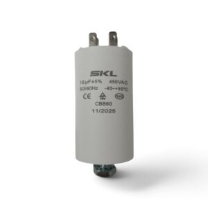 Condensador trabajo permanente lavadora 16mf 220V