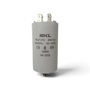 Condensador trabajo permanente lavadora 18mf 220V