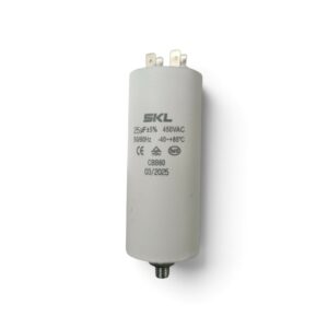 Condensador trabajo permanente lavadora 25mf 220V