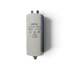 Condensador trabajo permanente lavadora 40mf 220V